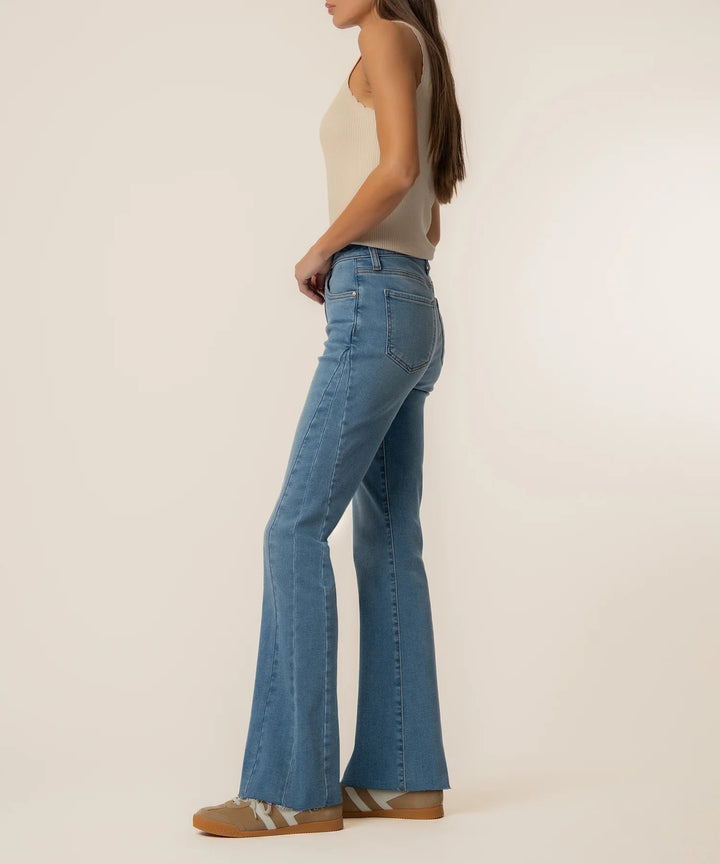Kelly High Rise Kick Flare Denim - Hello Beautiful Boutique