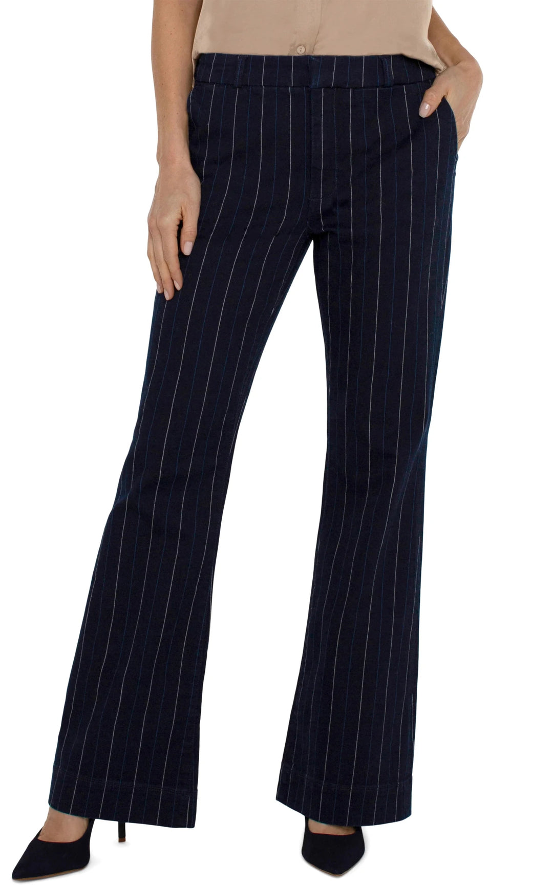 Lapis Indigo Stripe Trouser - Hello Beautiful Boutique