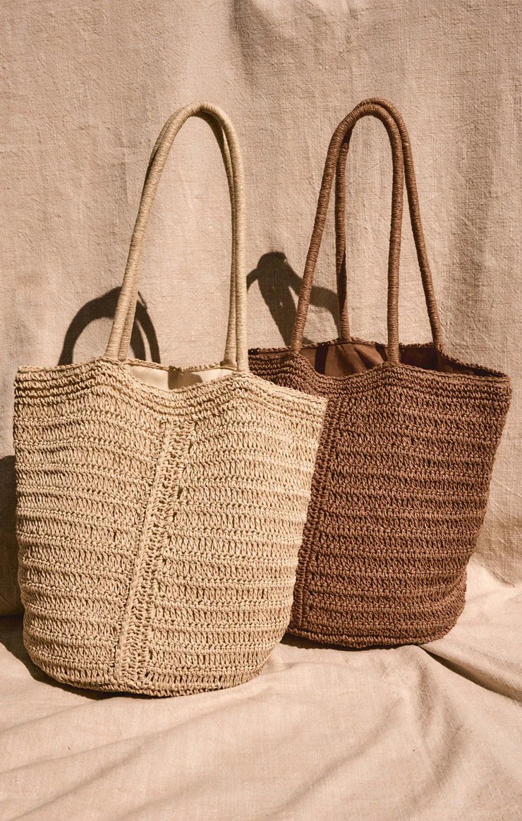 Las Lomas Straw Oversized Tote Bag - Hello Beautiful Boutique