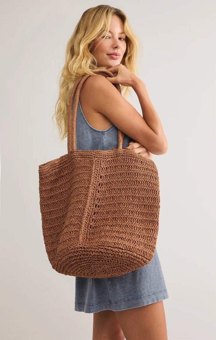 Las Lomas Straw Oversized Tote Bag - Hello Beautiful Boutique