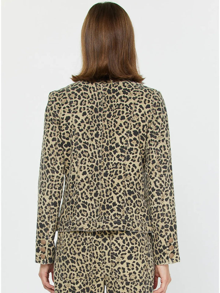 Leopard Cotton Jacket - Hello Beautiful Boutique
