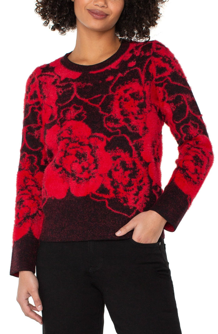 Long Sleeve Crew Neck Sweater - Hello Beautiful Boutique