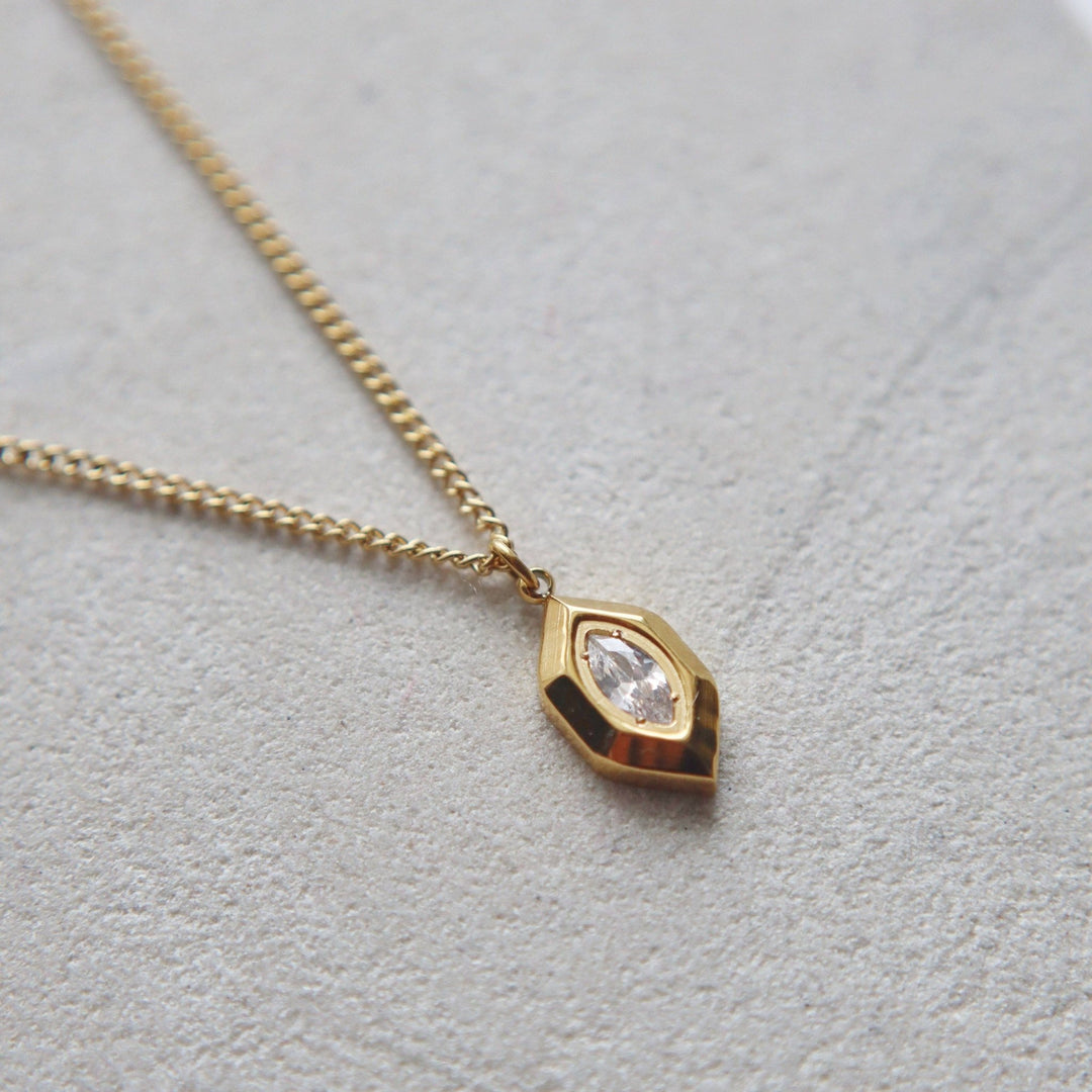 Marlow Marquise Necklace - Hello Beautiful Boutique