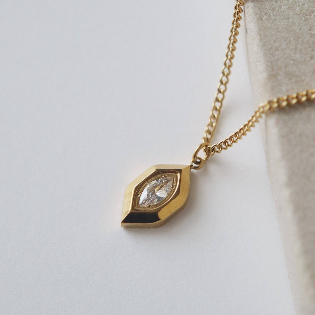 Marlow Marquise Necklace - Hello Beautiful Boutique