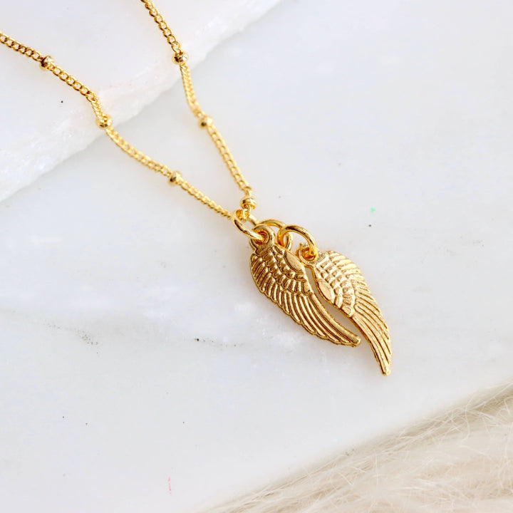 Mesa Blue - Angel Wing Necklace - Hello Beautiful Boutique