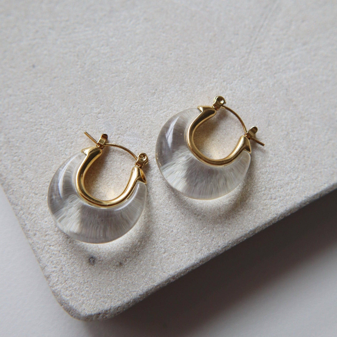 Millie Acrylic Hoops - Hello Beautiful Boutique