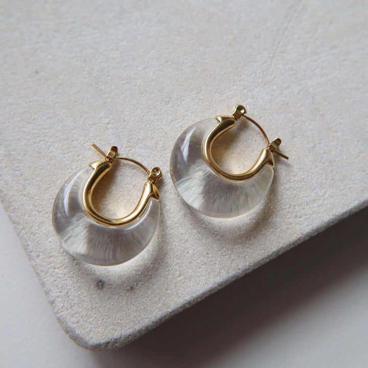 Millie Acrylic Hoops - Hello Beautiful Boutique