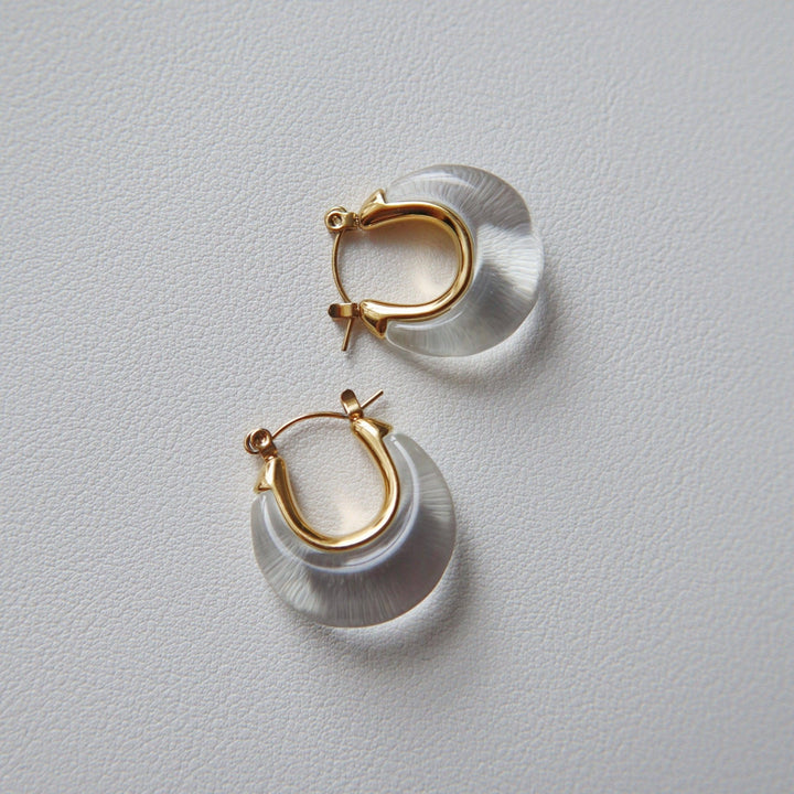 Millie Acrylic Hoops - Hello Beautiful Boutique