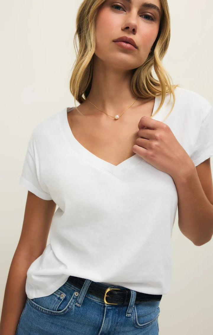 Modern V neck Tee - Hello Beautiful Boutique