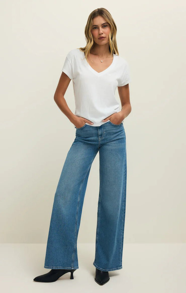 Modern V neck Tee - Hello Beautiful Boutique