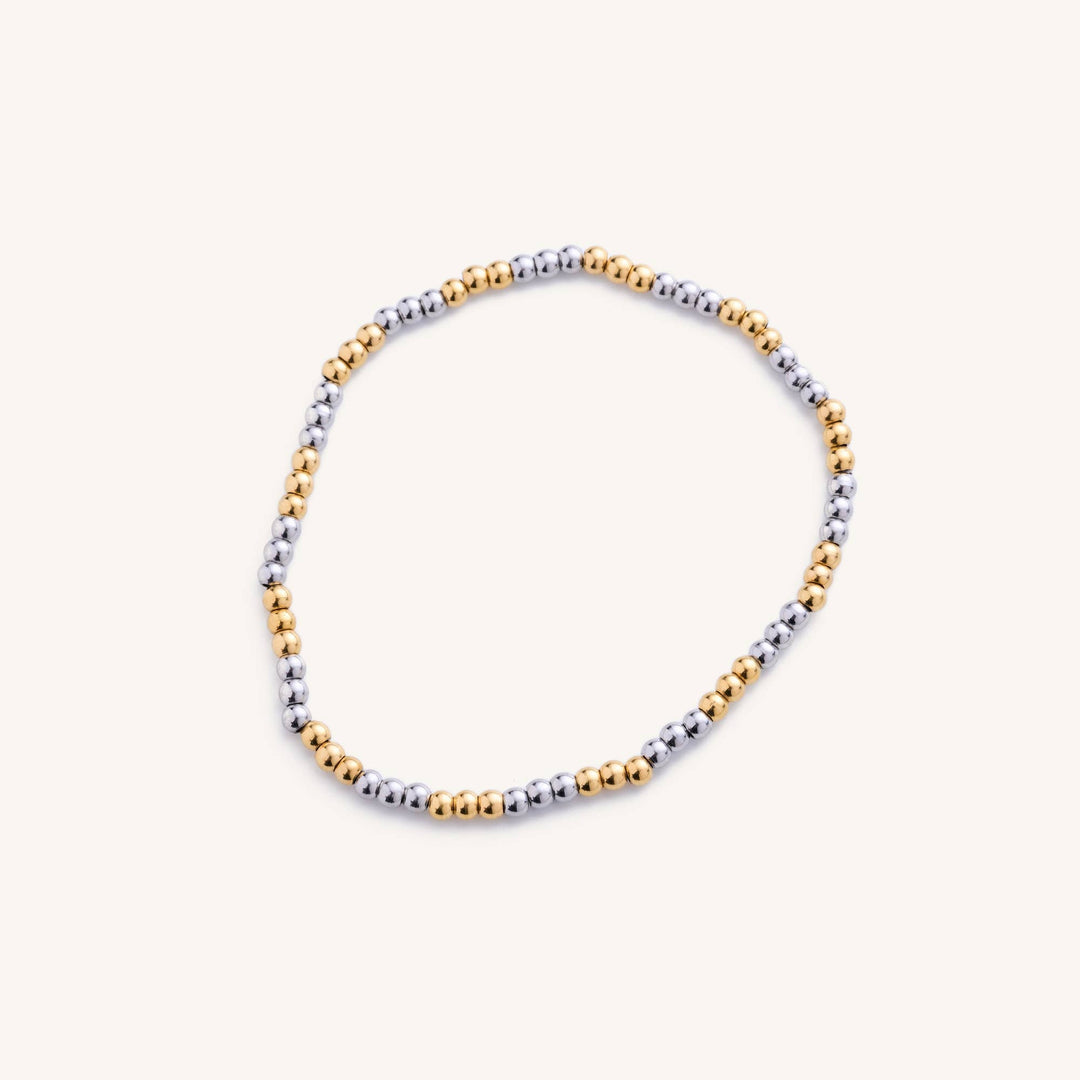 Nikki Smith Designs - Small Two Toned Ball Bracelet - Hello Beautiful Boutique