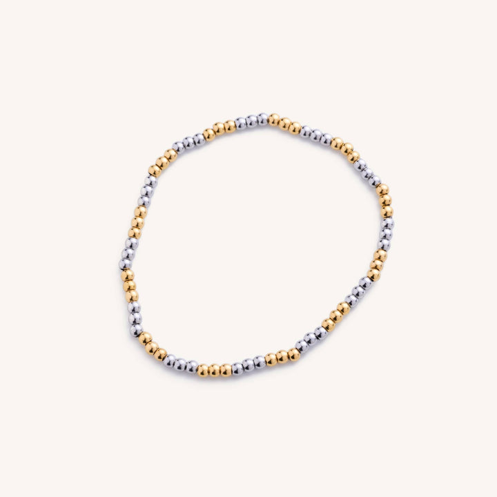 Nikki Smith Designs - Small Two Toned Ball Bracelet - Hello Beautiful Boutique