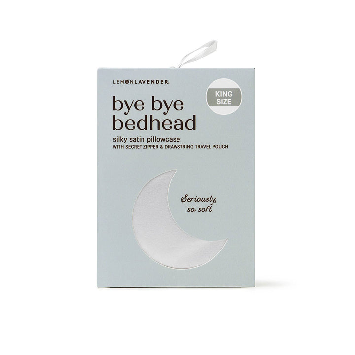 No More Bed Head King Satin Lemon Lavender® Pillowcase : Lucent Cloud - Hello Beautiful Boutique
