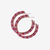 Nora Striped Earring Red - Hello Beautiful Boutique