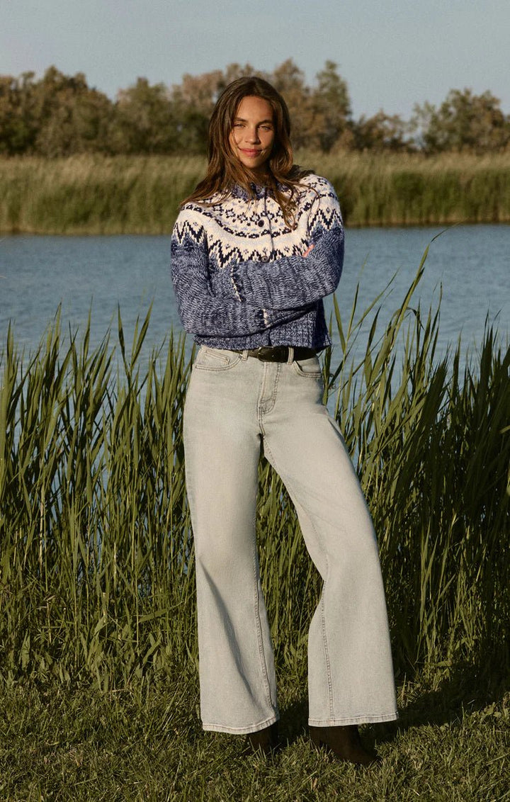 North Sea Fair Isle Cardigan - Hello Beautiful Boutique