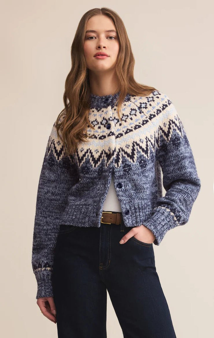 North Sea Fair Isle Cardigan - Hello Beautiful Boutique