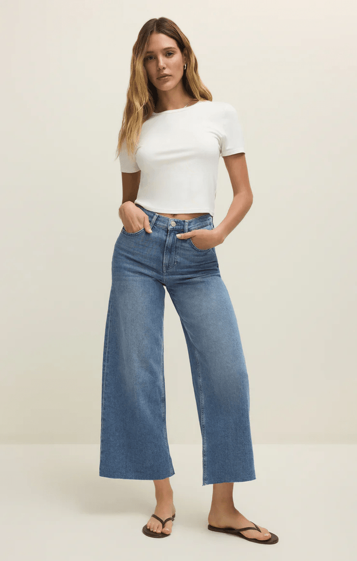Nova Cropped High Rise Wide Leg - Hello Beautiful Boutique