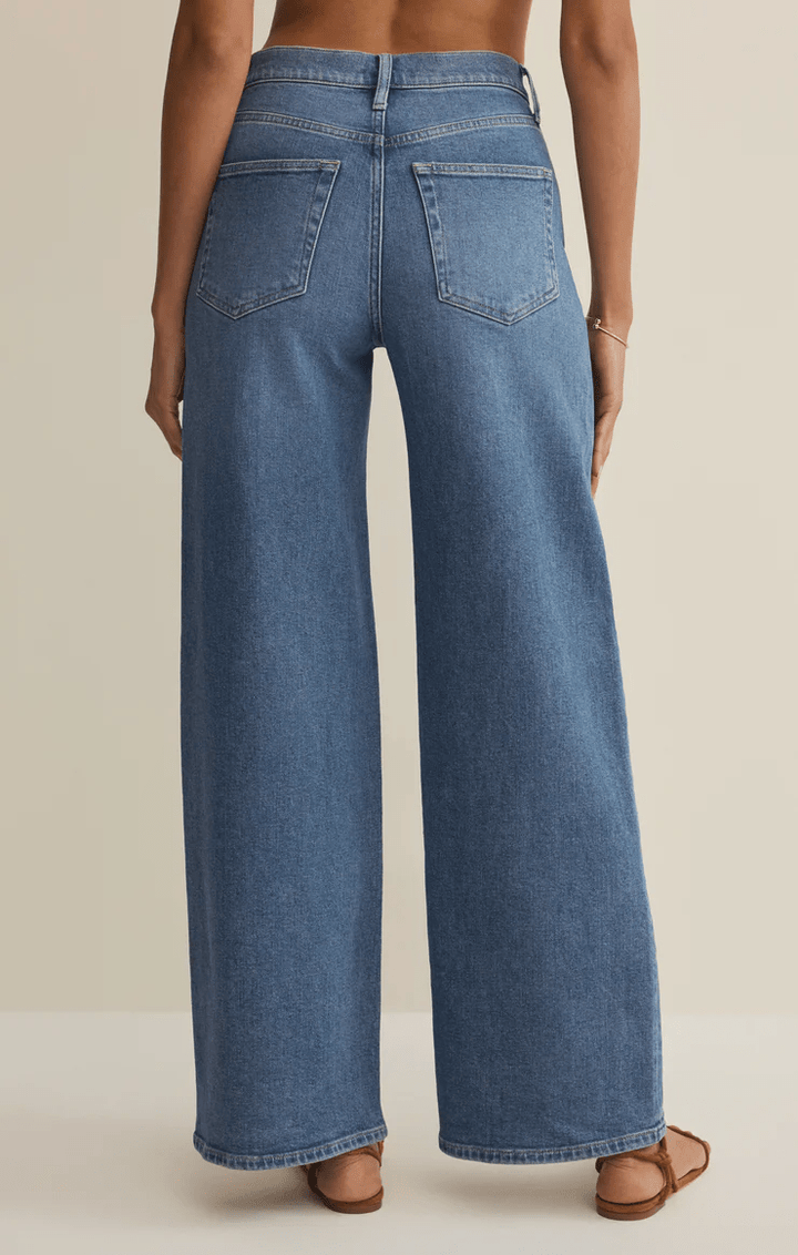 Nova High Rise Wide Leg Denim Pant - Hello Beautiful Boutique