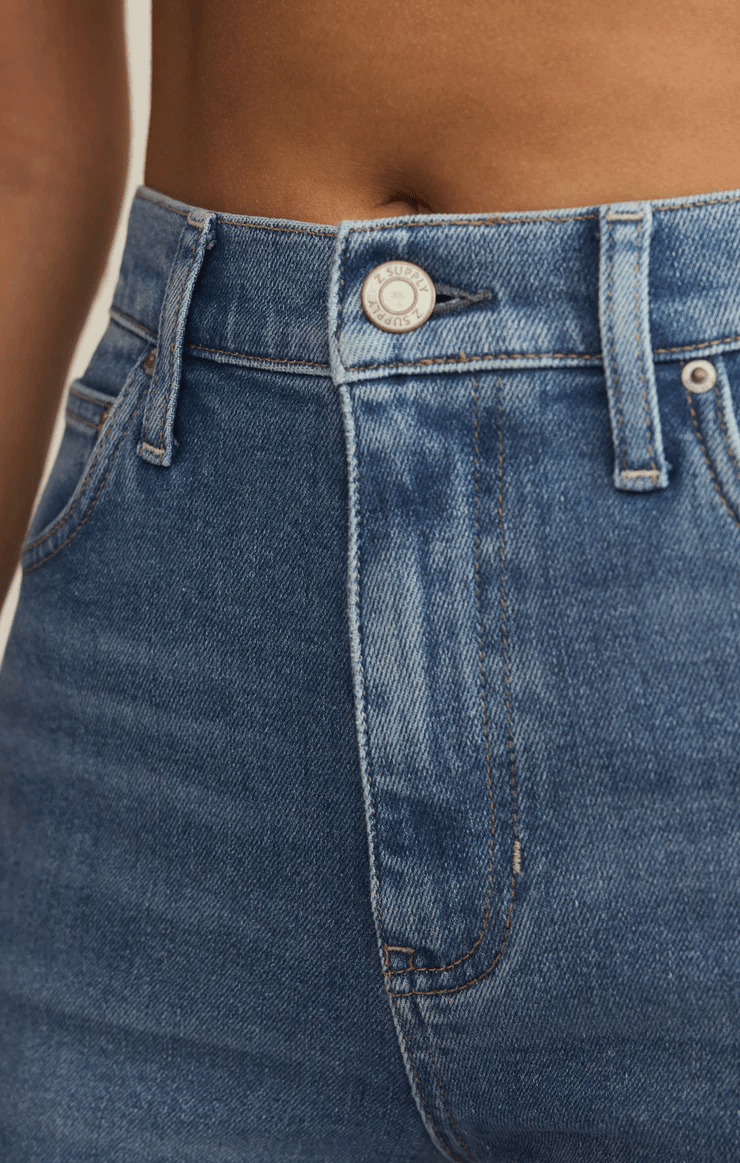 Nova High Rise Wide Leg Denim Pant - Hello Beautiful Boutique