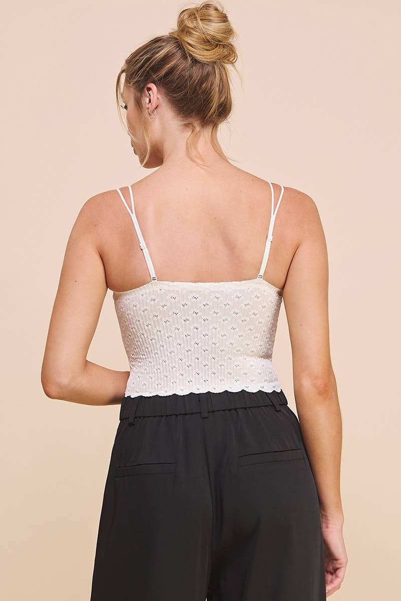 Off White Lace Bralette - Hello Beautiful Boutique