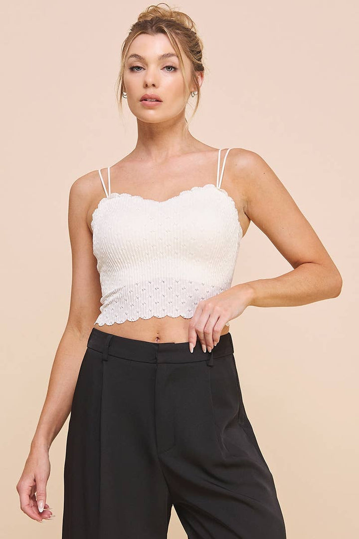 Off White Lace Bralette - Hello Beautiful Boutique
