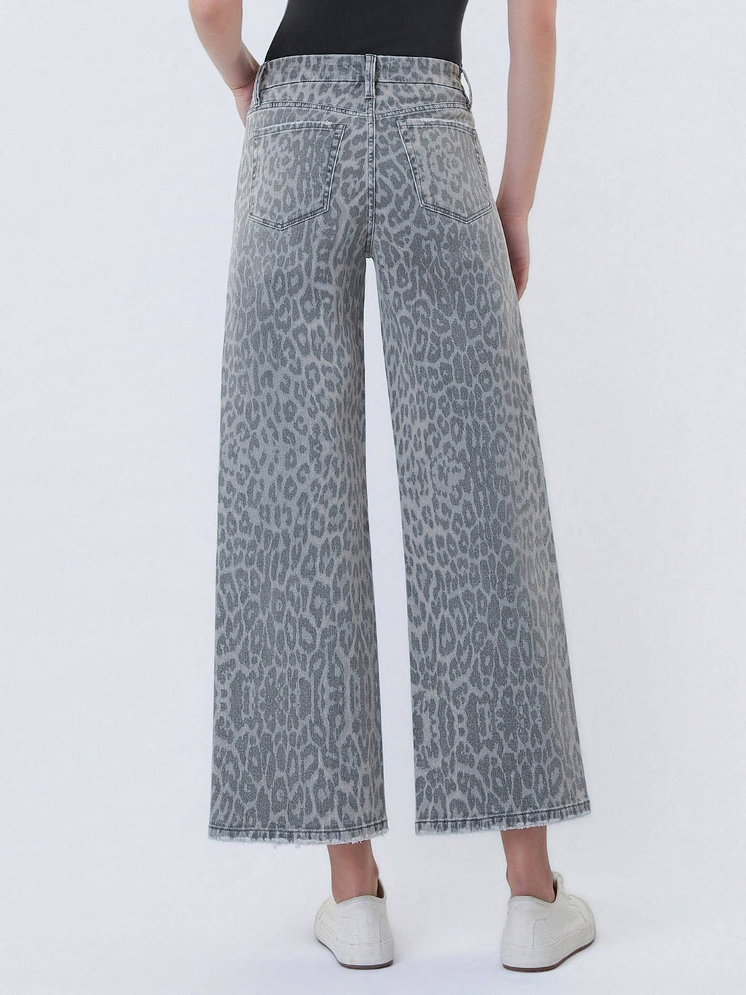 Olivia Leopard Print Crop Wide Leg - Hello Beautiful Boutique