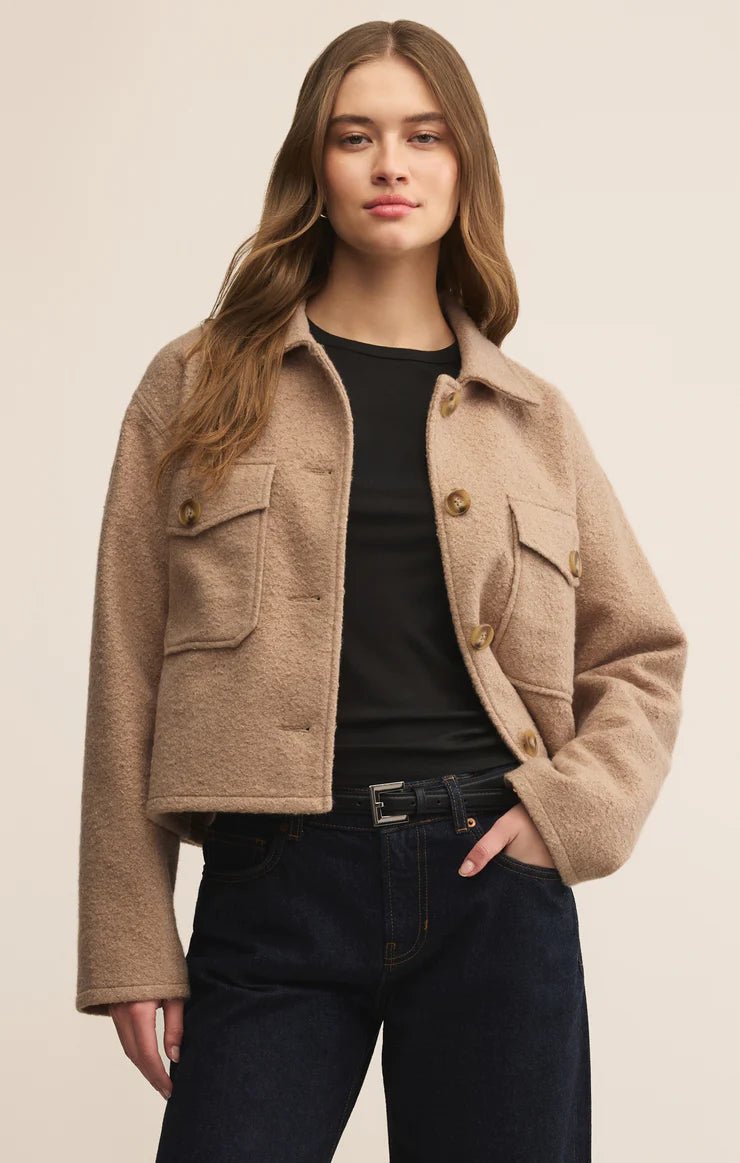 Oxford Boucle Jacket - Hello Beautiful Boutique