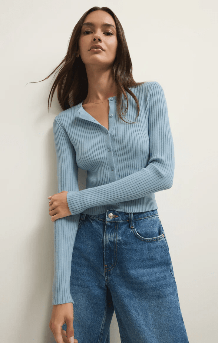 Patrice Rib Cardigan - Hello Beautiful Boutique