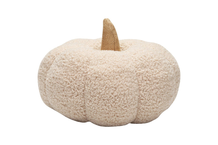 Pearhead - Cream Sherpa Pumpkin Pillow, Fall Decor - Hello Beautiful Boutique