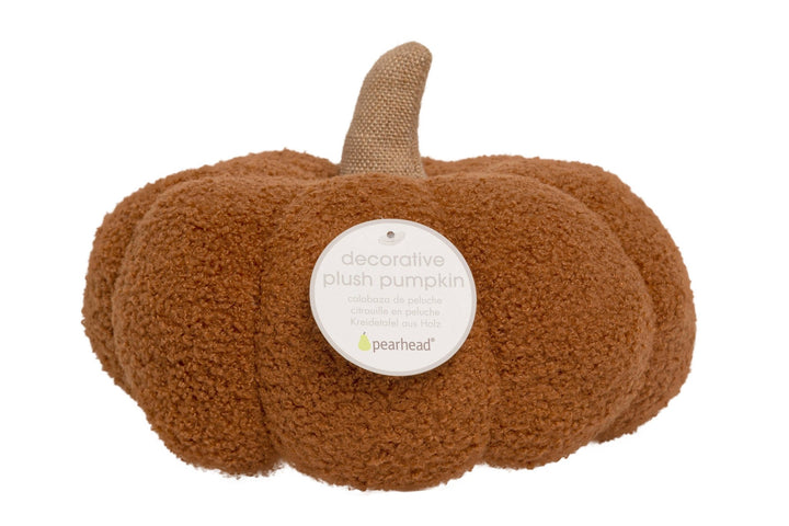 Pearhead - Rust Sherpa Pumpkin Pillow, Fall Decor - Hello Beautiful Boutique
