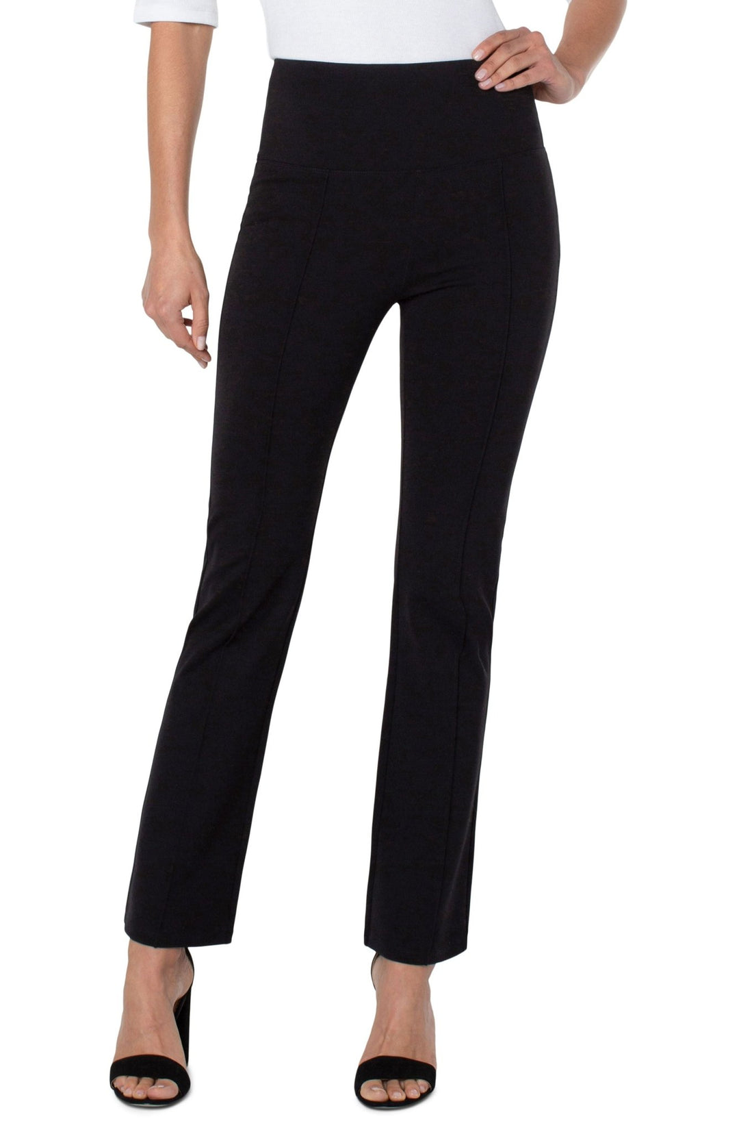 Pearl Full Length Flare Pants with Pintucks 31in" Inseam - Hello Beautiful Boutique