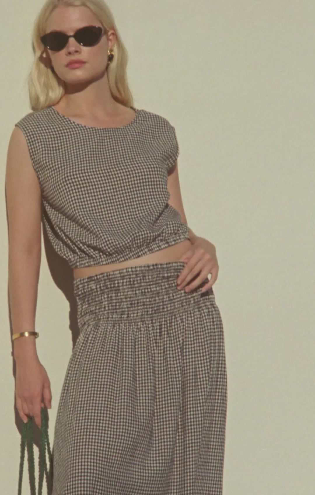 Brooke Gingham Maxi Skirt