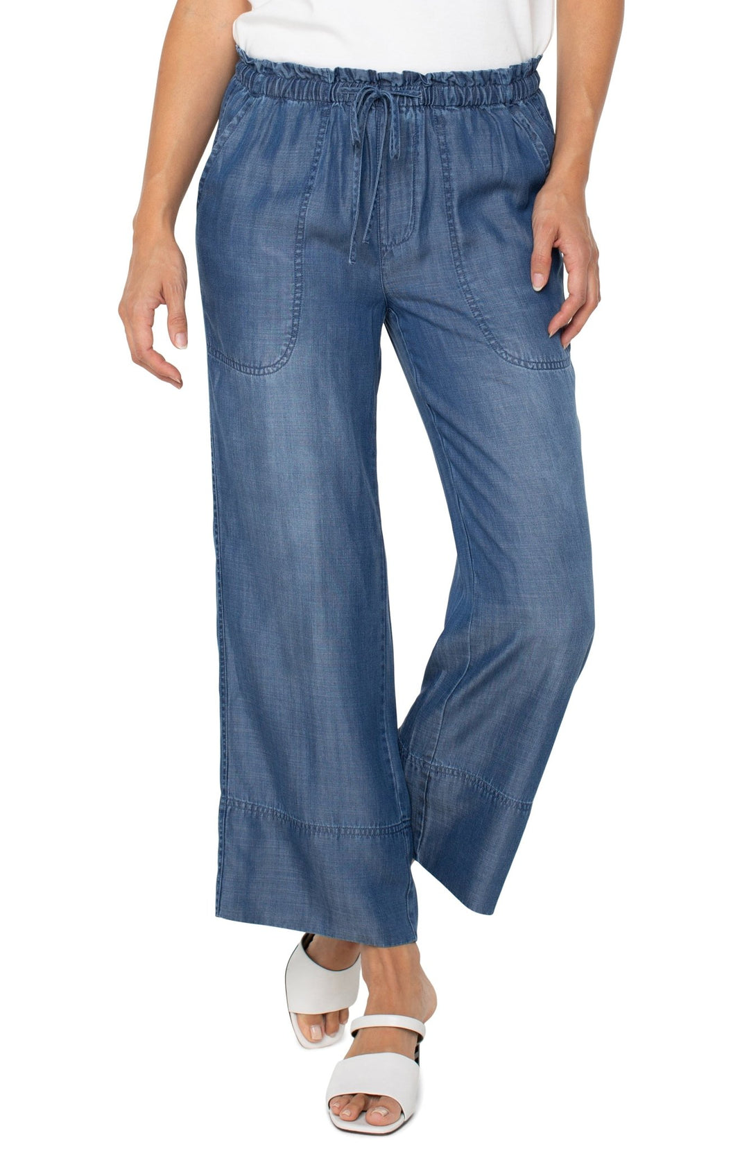 Pull On Wide Leg Pant by Liverpool Los Angeles - Hello Beautiful Boutique