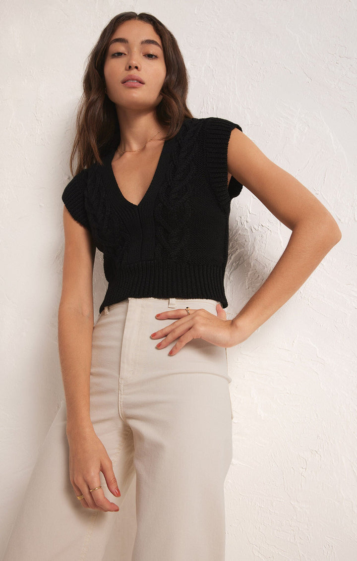Roped in Sweater Vest - Hello Beautiful Boutique