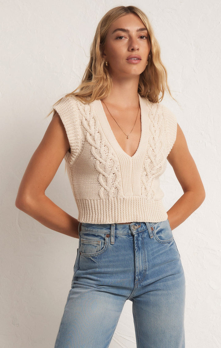 Roped in Sweater Vest - Hello Beautiful Boutique