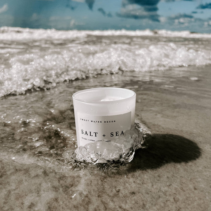 Salt and Sea 11 oz Soy Candle - Hello Beautiful Boutique