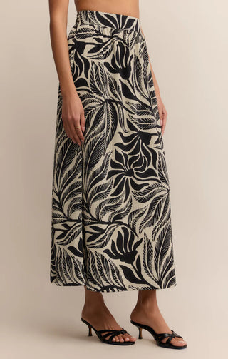 Serendipity Palm Maxi Skirt