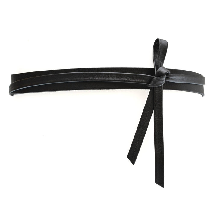 Skinny Wrap Belt - Black - Hello Beautiful Boutique