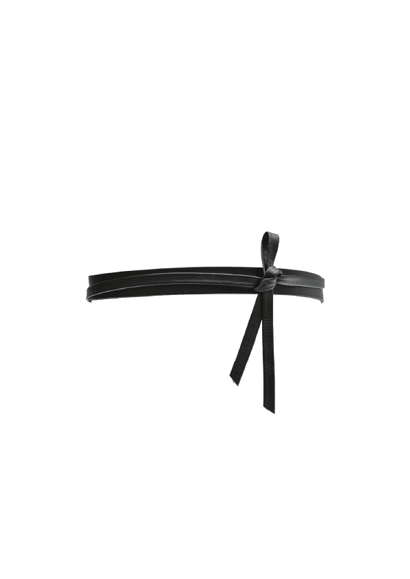 Skinny Wrap Belt - Black - Hello Beautiful Boutique