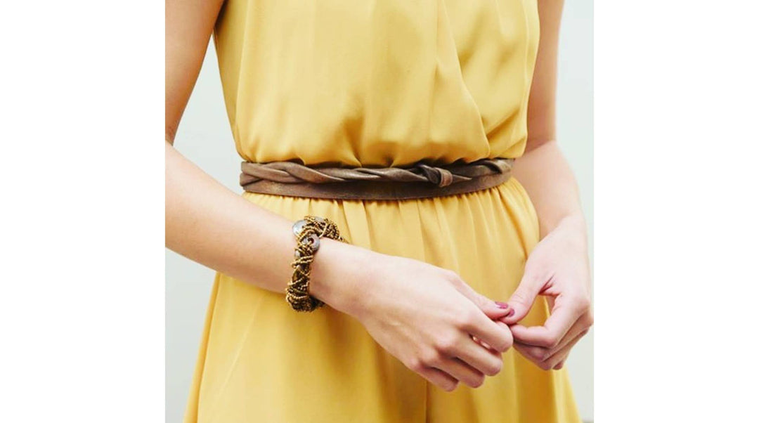 Skinny Wrap Belt - Cognac - Hello Beautiful Boutique