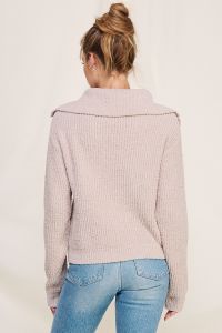 Soft Plush Half Zip Sweater - Hello Beautiful Boutique
