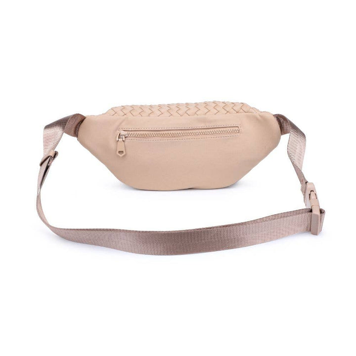 Sol and Selene - Aim High Woven Neoprene Belt Bag: Orange - Hello Beautiful Boutique