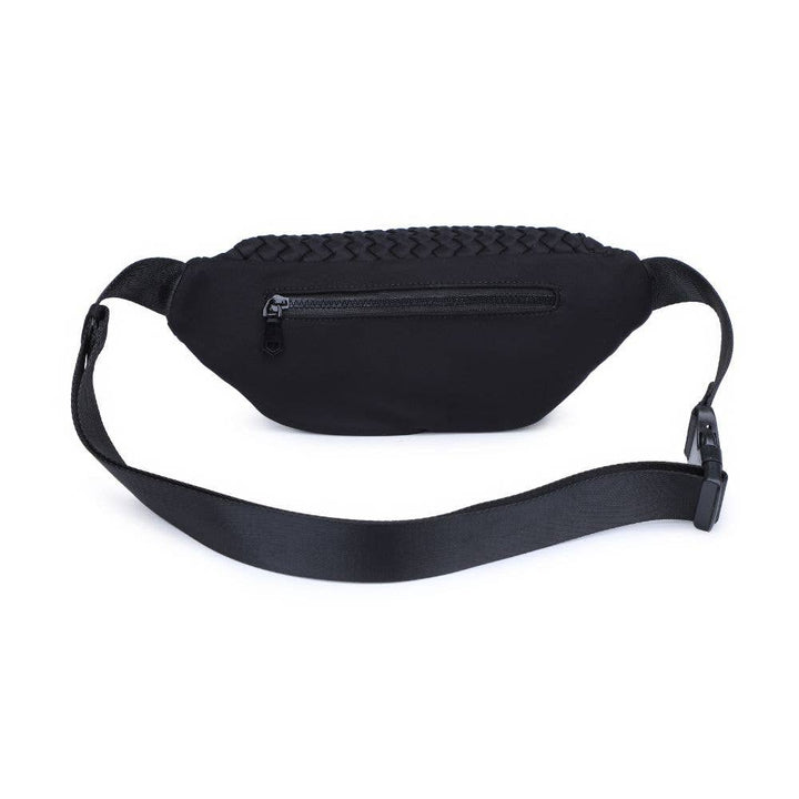 Sol and Selene - Aim High Woven Neoprene Belt Bag: Orange - Hello Beautiful Boutique