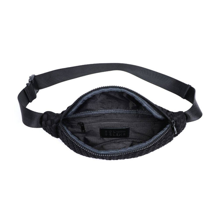 Sol and Selene - Aim High Woven Neoprene Belt Bag: Orange - Hello Beautiful Boutique