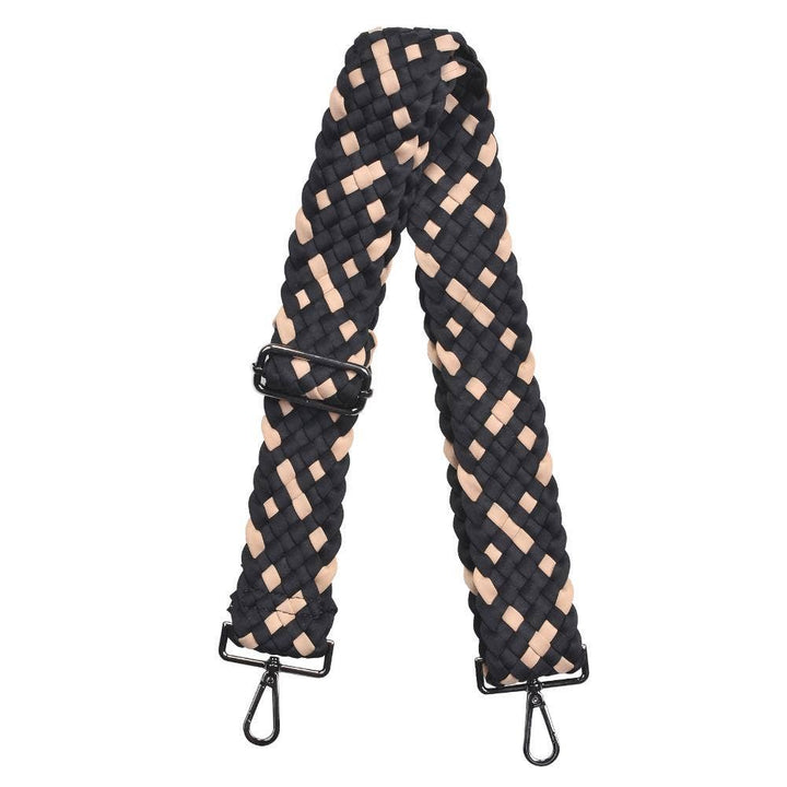 Sol and Selene - Prosperous  - Woven Neoprene Shoulder Strap: Black - Hello Beautiful Boutique