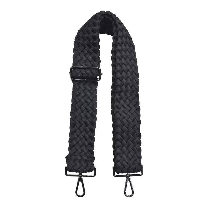 Sol and Selene - Prosperous  - Woven Neoprene Shoulder Strap: Black - Hello Beautiful Boutique