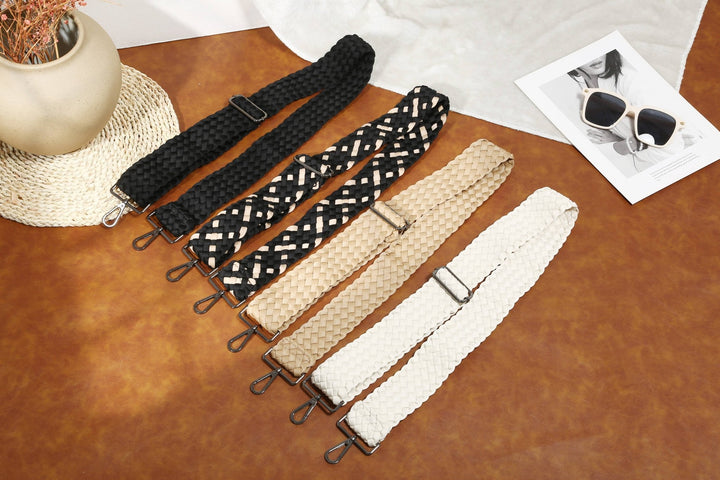 Sol and Selene - Prosperous  - Woven Neoprene Shoulder Strap: Nude - Hello Beautiful Boutique