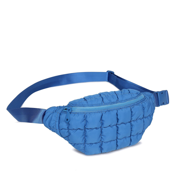Sol and Selene - Resurgence - Quilted Puffer Nylon Belt Bag: Pistachio - Hello Beautiful Boutique