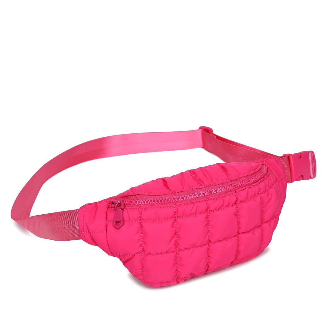 Sol and Selene - Resurgence - Quilted Puffer Nylon Belt Bag: Pistachio - Hello Beautiful Boutique