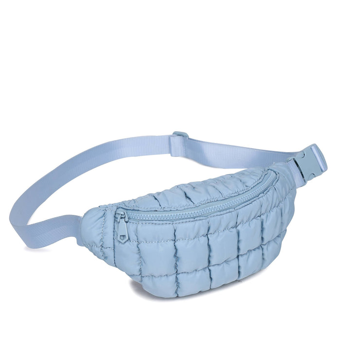 Sol and Selene - Resurgence - Quilted Puffer Nylon Belt Bag: Pistachio - Hello Beautiful Boutique